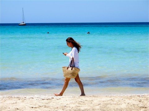 girl on the beach